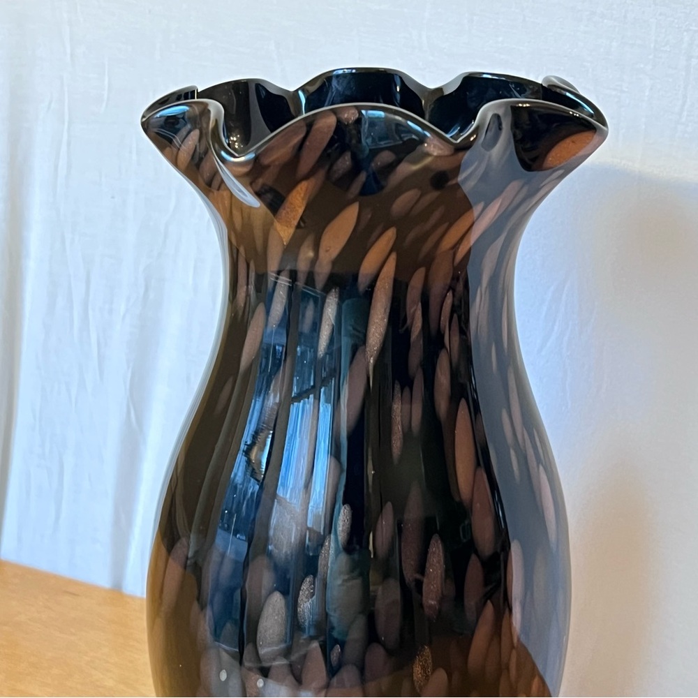 Murano Glass Aventurine Vase